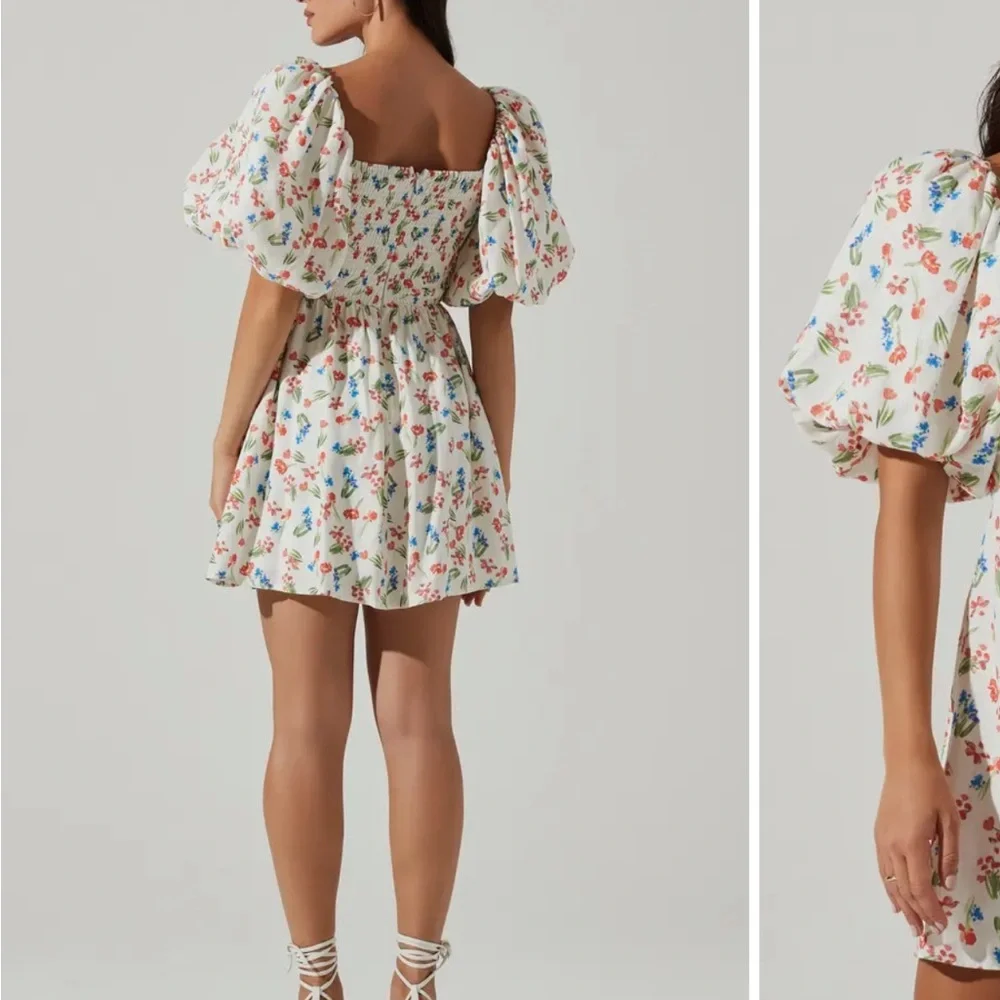 ASTR the Label Serilda Floral Puff Sleeve Pleated Minidress!! - Picture 3 of 5